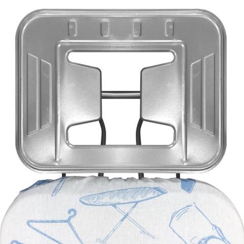 Masa de calcat ZILAN ZLN 7666, suprafata de lucru 110x33 cm, blat plasa metalica, suport pentru fierul de calcat