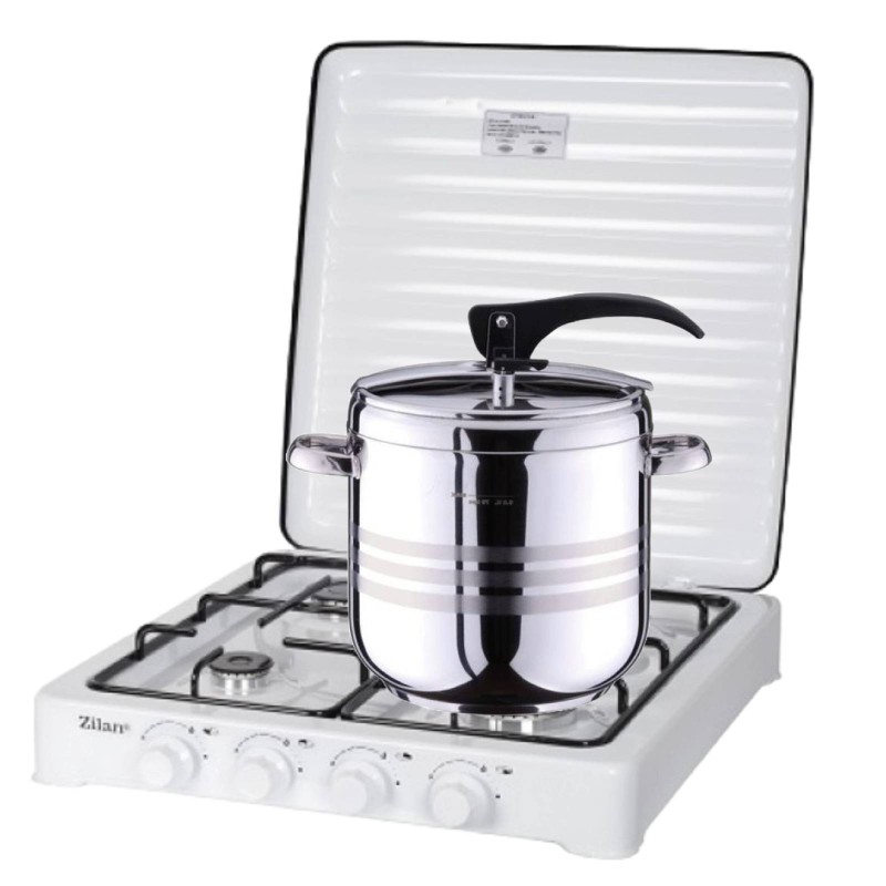 Aragaz 4 ochiuri ZILAN ZLN7079, Alb Alimentare GPL butelie