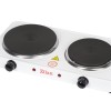 Plita electrica Dubla, ZLN-2180 Alb, 49 x 30 x 9 cm, 2500W, termostat reglabil