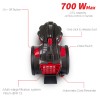 Aspirator fara sac FLORIA ZLN-3451,rosu-negru filtru HEPA 13, filtrare ciclonica, capacitate colectare 2.5L, putere 700W,