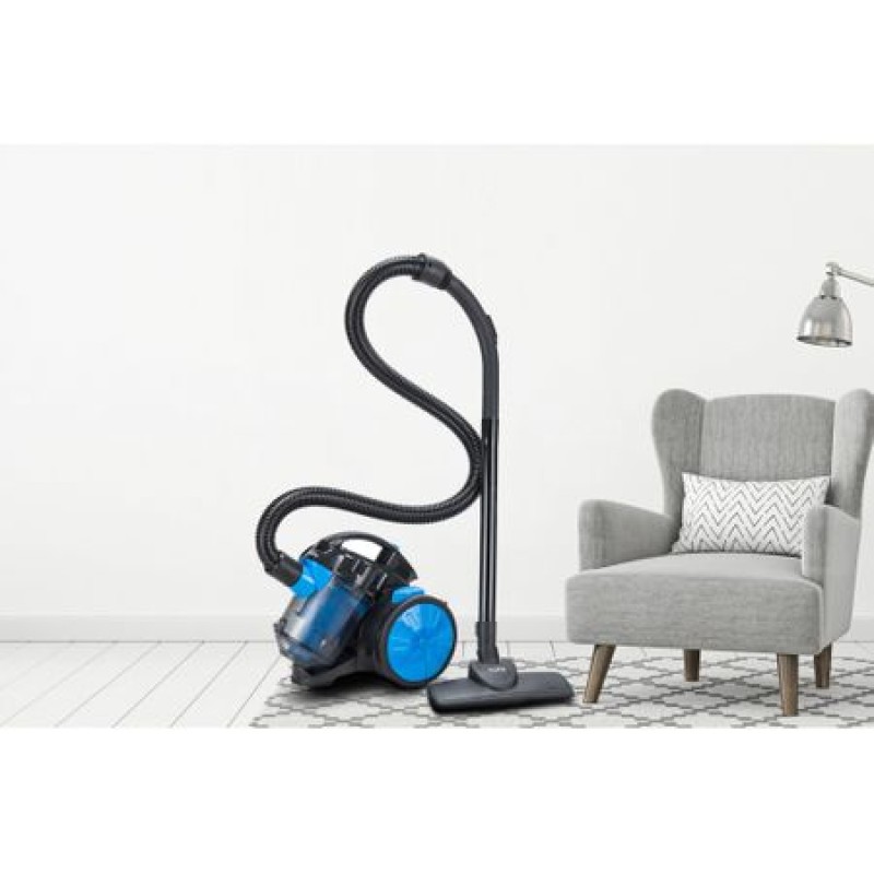 Aspirator fara sac FLORIA ZLN-3468,bleu-negru filtru HEPA 13, filtrare ciclonica, capacitate colectare 1.5L, putere 700W