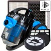 Aspirator fara sac FLORIA ZLN-3468,bleu-negru filtru HEPA 13, filtrare ciclonica, capacitate colectare 1.5L, putere 700W