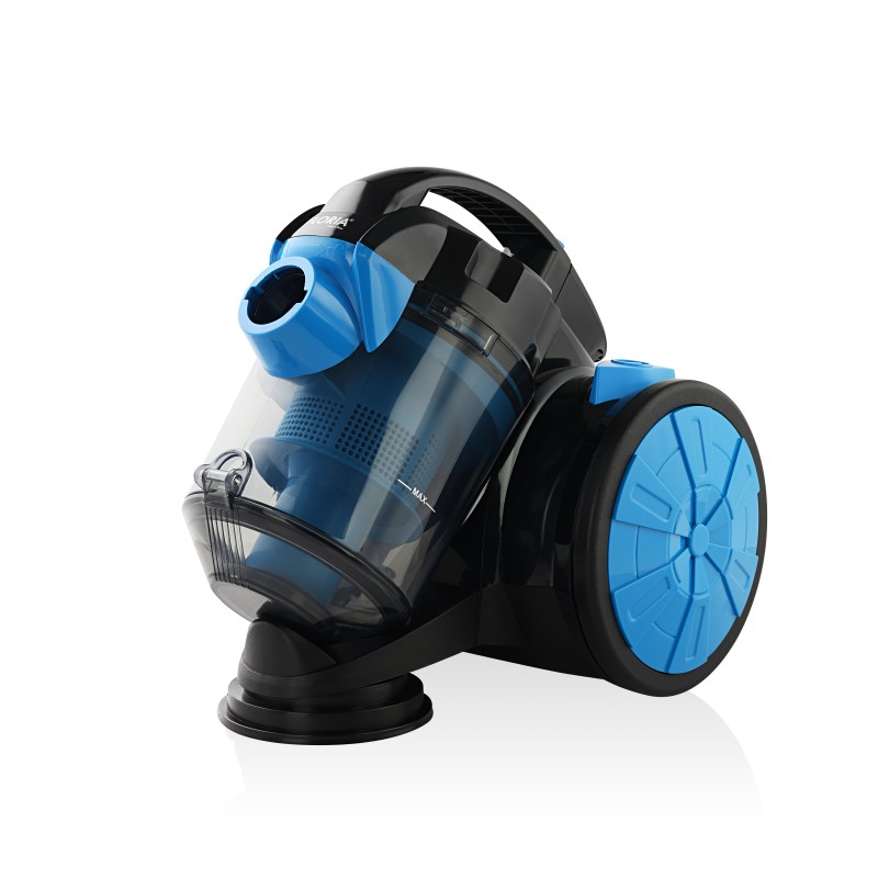 Aspirator fara sac FLORIA ZLN-3468,bleu-negru filtru HEPA 13, filtrare ciclonica, capacitate colectare 1.5L, putere 700W