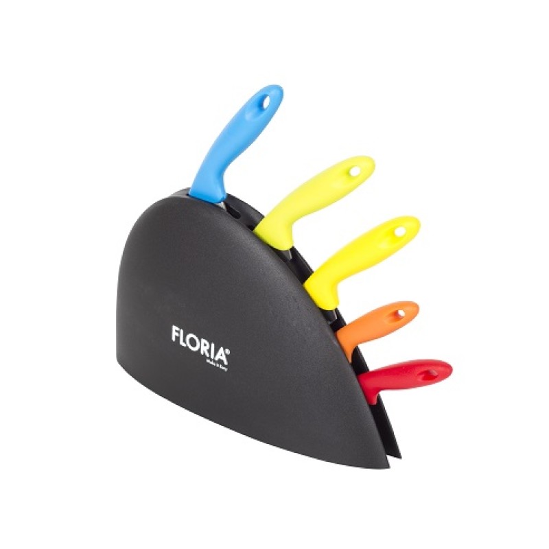 Set cutite 5 piese cu suport Floria ZLN-1150