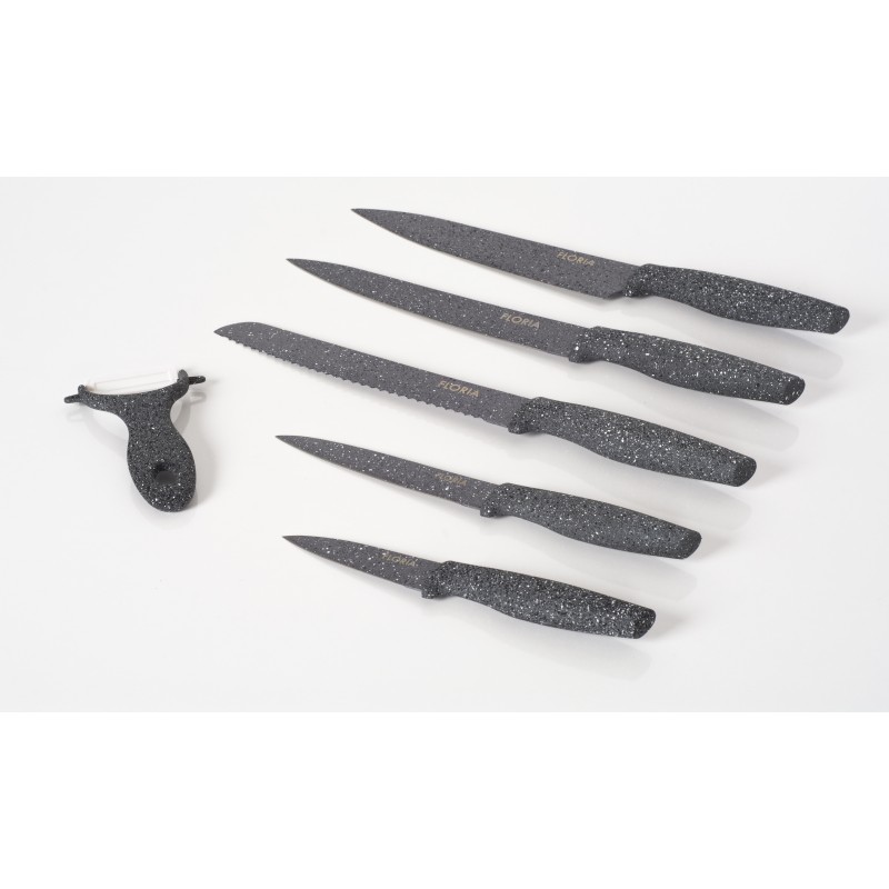 Set cutite 6 piese din inox, FLORIA, ZLN-1136