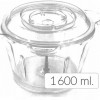 Tocator legume-fructe ZILAN ZLN-3888, Putere 300W, Vas din sticla 1.6L, 4 lame inox, 2 trepte de viteza