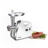 Masina de tocat carne ZILAN ZLN-7598,Alb 1200W, Tava si panou inox, Accesorii umplut carnati, Functie revers, 1.6kg/min,