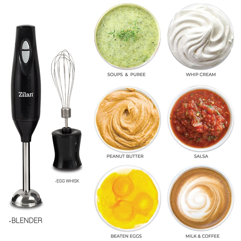 Blender ZILAN ZLN-8259 cu maruntitor 4in1, 300W