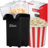 Aparat Pentru Popcorn Zilan ZLN-8045,Negru Putere 1200W, sistem cu jet de aer cald,