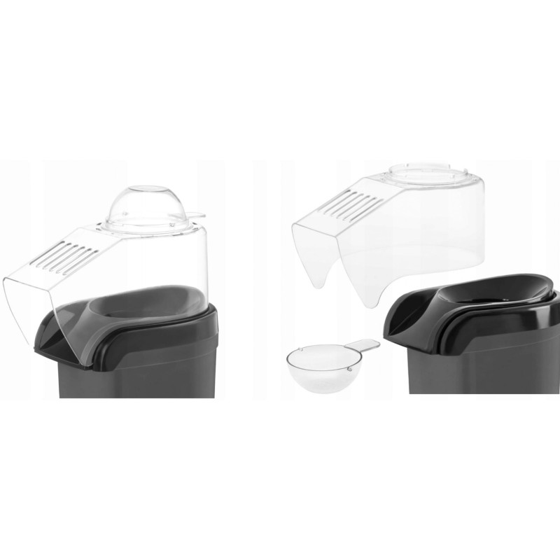 Aparat Pentru Popcorn Zilan ZLN-8045,Negru Putere 1200W, sistem cu jet de aer cald,