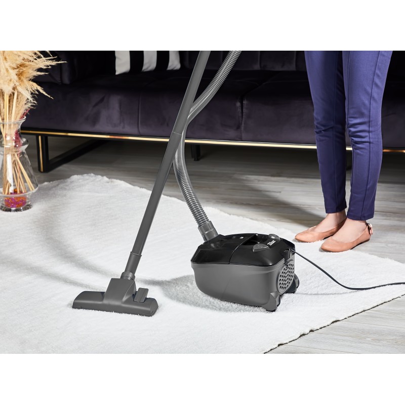 Aspirator cu sac ZILAN ZLN-8471,Negru Capacitate sac textil 2.0 l, Putere 1200W, Cordon electric retractabil 5 m