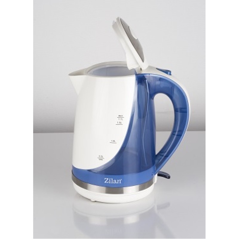 Cana electrica ZILAN ZLN-1303,Albastru Capacitate 1.7L, 1850-2200W, Baza rotativa,
