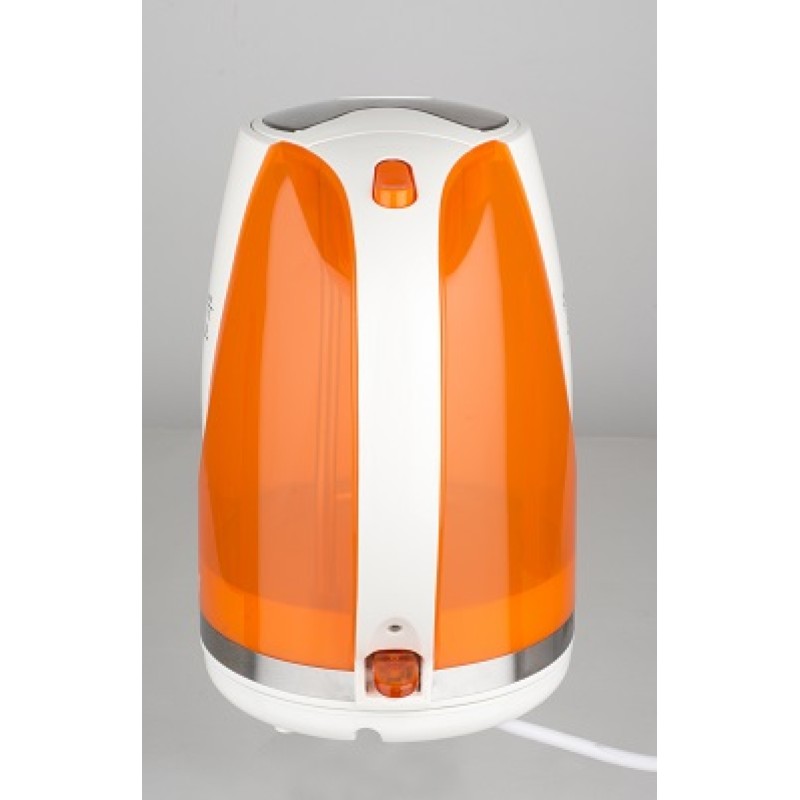 Cana electrica ZILAN ZLN-1303, Capacitate 1.7L, 1850-2200W, Baza rotativa,Portocaliu