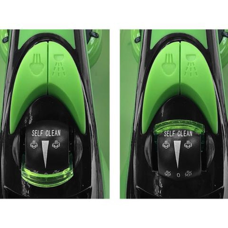 Fier de calcat talpa ceramica ZILAN ZLN-2189, Verde, Putere 2200W, calcare cu aburi si uscata, functie autocuratare