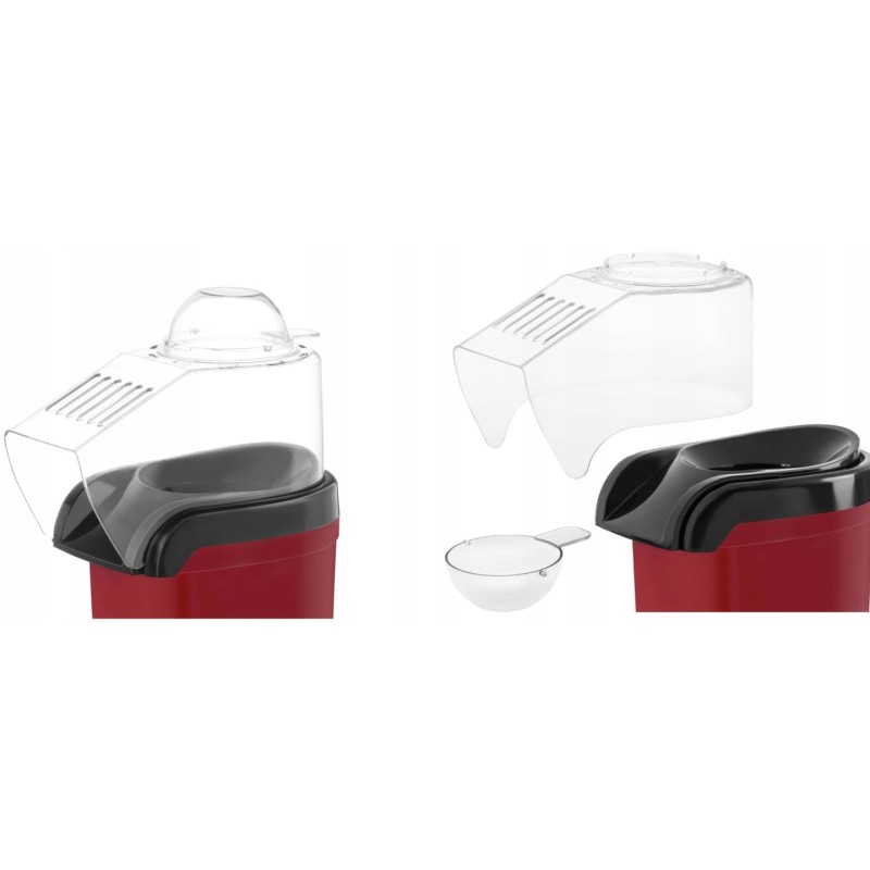 Aparat Pentru Popcorn Zilan ZLN8046, Rosu Putere 1200W, sistem cu jet de aer cald