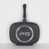 Tigaie dubla ZILAN ZLN-9522,culoare negru Diametru 30 cm, garnitura silicon rezerva,