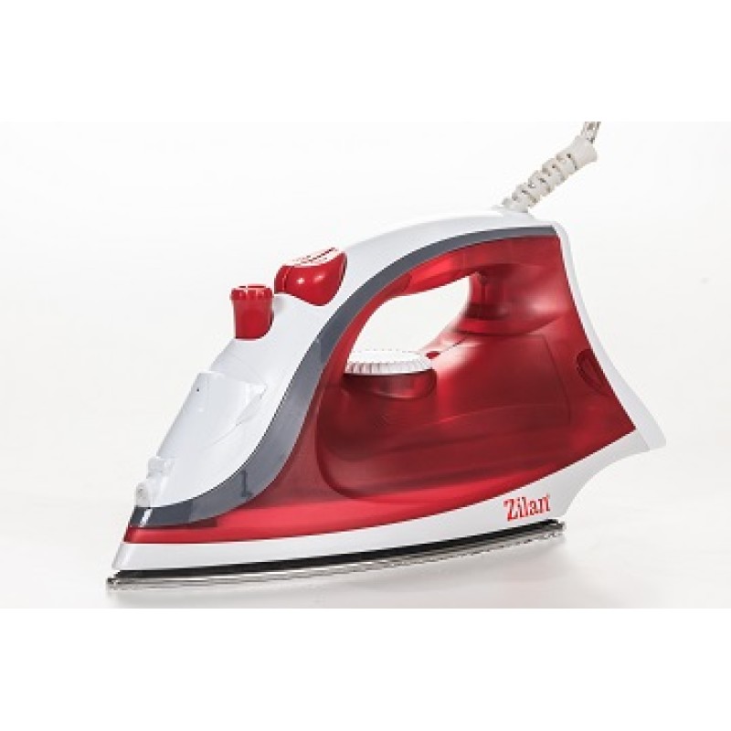 Fier de calcat talpa inox ZILAN ZLN-8410, 1600W,Alb/ Rosu