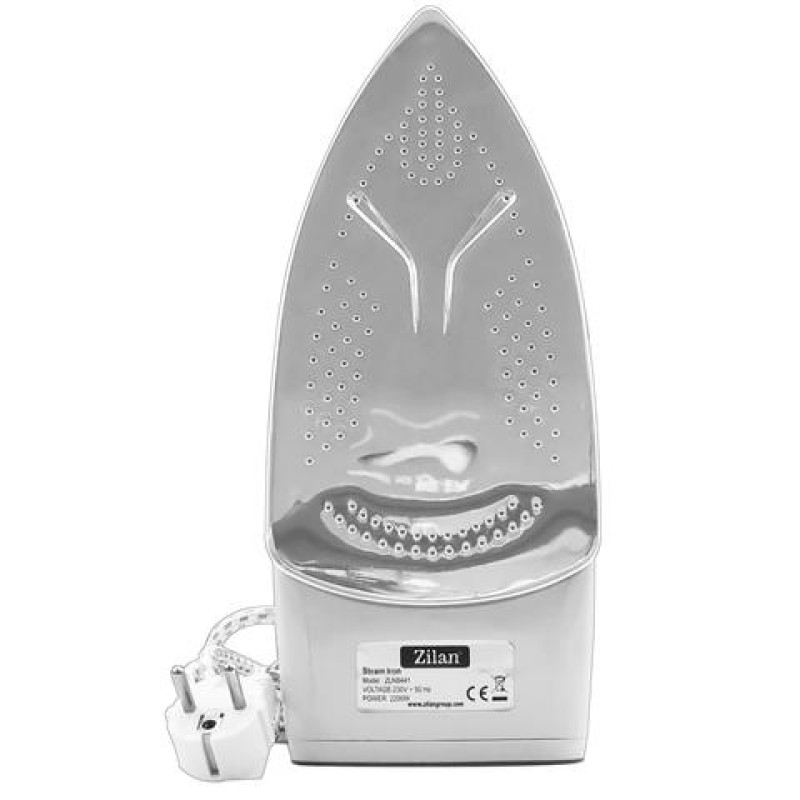 Fier de calcat cu aburi, talpa inox ZILAN ZLN-8434, 2200W, Sistem pulverizare spray, Functie anticalcar, Functie autocuratare