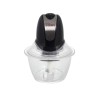 Tocator legume-fructe ZILAN ZLN-8167,Negru putere 300W, vas din sticla 1L, cutit inox, 2 trepte de viteza,