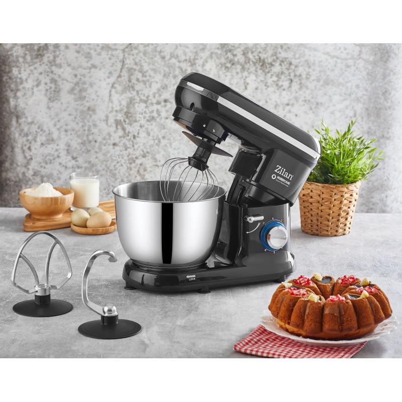 Multi-mixer Hurricane Zilan ZLN-3185,negru 6 trepte + puls, 4.5L., 1000W,