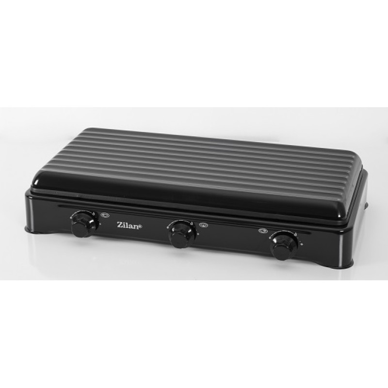 Aragaz cu 3 ochiuri ZILAN ZLN-0032,culoare negru utilizare numai GPL butelie,