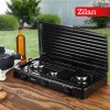 Aragaz cu 3 ochiuri ZILAN ZLN-0032,culoare negru utilizare numai GPL butelie,
