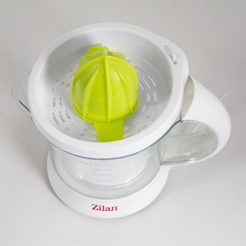 Storcator citrice ZILAN ZLN-7832,Alb/Verde Capacitate 1L, Cana gradata, Functie reverse, Putere 40W,