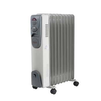 Calorifer electric ZILAN ZLN-2111, 9 elementi, Putere 2000 W, 3 trepte de putere, Termostat de siguranta, Termostat reglabil