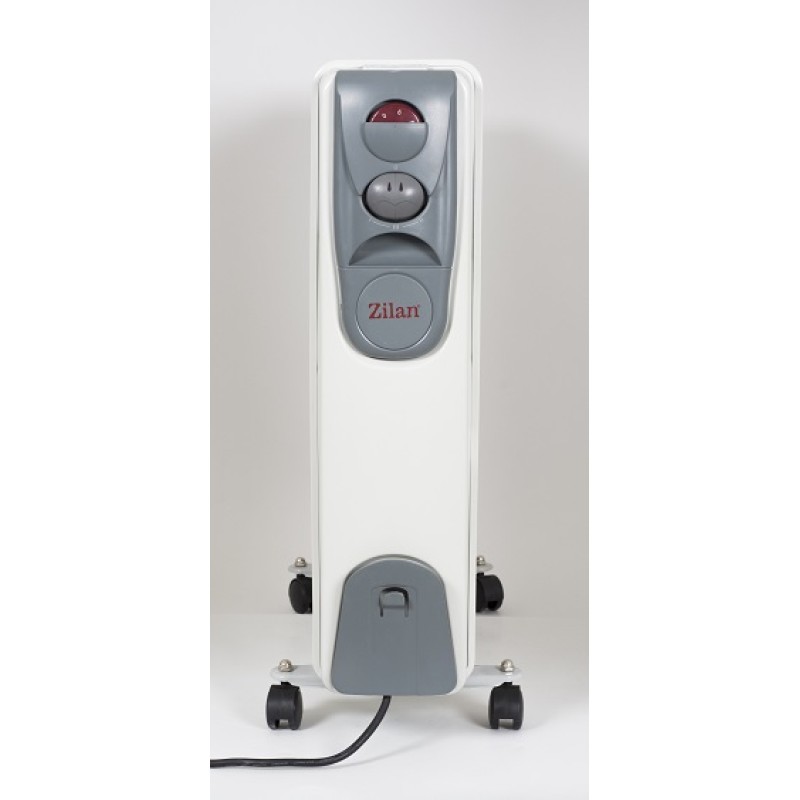 Calorifer electric ZILAN ZLN-2135, 13 elementi, Putere 2500 W, 3 trepte de putere, Termostat de siguranta, Termostat reglabil