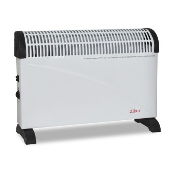 Convector electric de podea FLORIA ZLN-6843, Alb 2000W, 3 trepte de putere, Termostat reglabil,