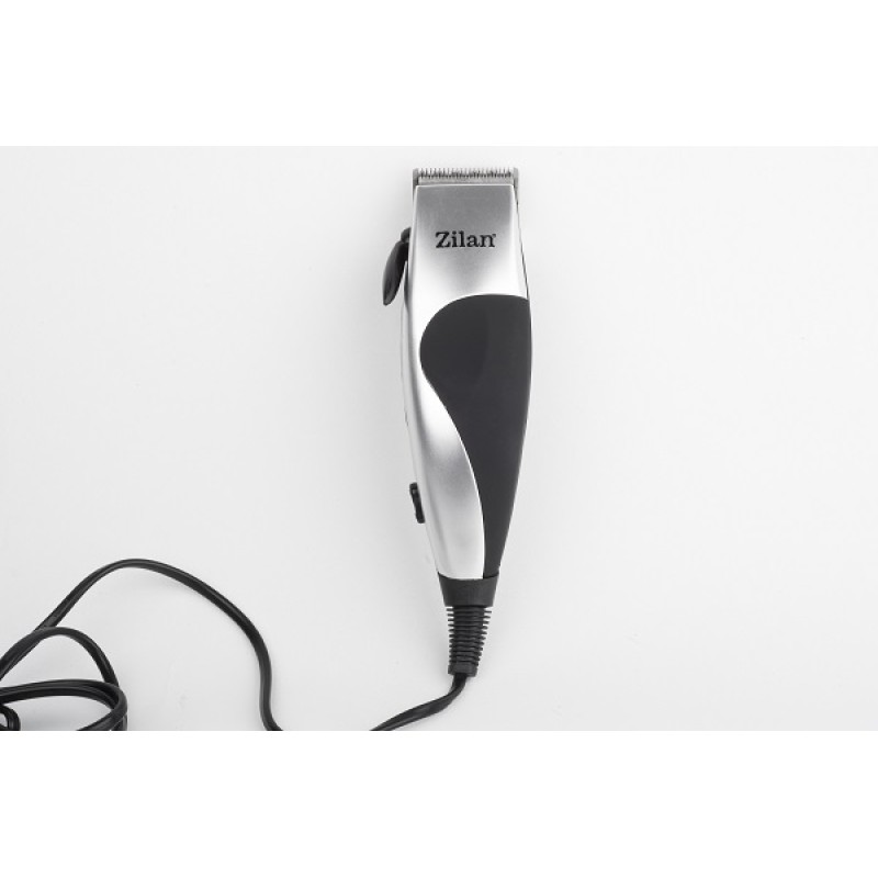 Aparat de tuns parul FLORIA ZLN-0443, Argintiu/Negru 10W, 4 Accesorii,