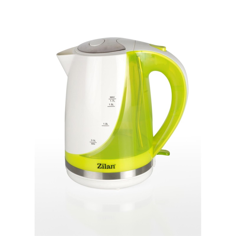 Cana electrica ZILAN ZLN-1303 Galben Capacitate 1.7L, 1850-2200W, Baza rotativa,