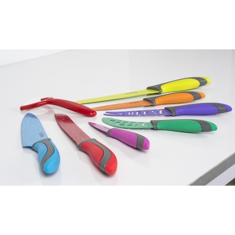 Set cutite inox 8 piese Floria ZLN-1143, Multicolor