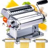 Aparat pentru paste Floria ZLN-1129 ,9 posibilitati de reglare a grosimii, Otel inoxidabil, Accesoriu fixare de masa