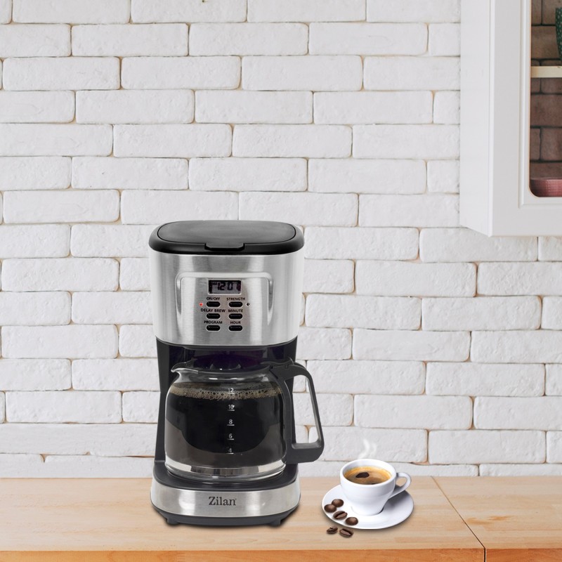 Filtru cafea digital Zilan ZLN-1440, 900 W, 1.5 l, programare si amanare