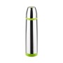 Termos inox 1L Floria ZLN-1839, Buton de inchidere ermetica antiscurgere,Inox/Verde