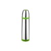 Termos inox 0.5L Floria ZLN-1792, Buton de inchidere ermetica antiscurgere,Verde/Inox