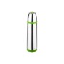 Termos inox 0.5L Floria ZLN-1792, Buton de inchidere ermetica antiscurgere,Verde/Inox