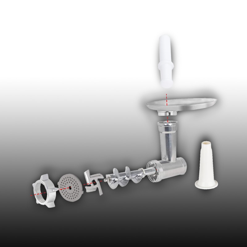 Masina tocat carne Zilan ZLN-2409, 1800 W, functie revers, tava aluminiu, accesorii carnati