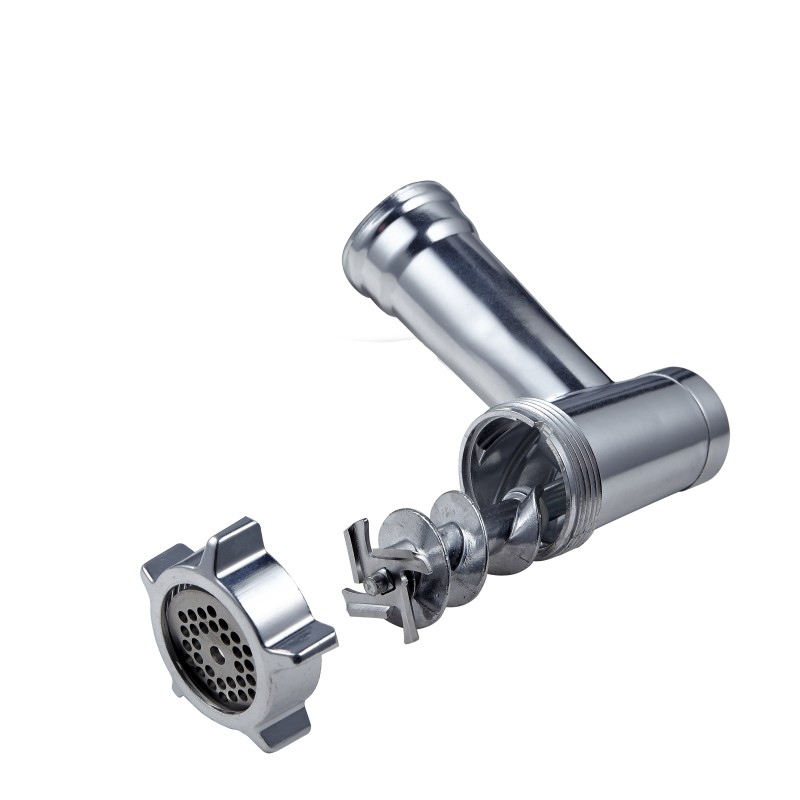 Masina de tocat carne FLORIA ZLN-2387, Rosu Putere 1300W, Accesorii umplut carnati, Functie revers, 1.6kg/min