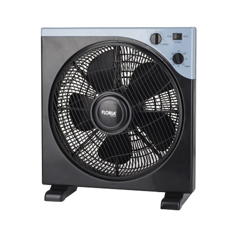 Ventilator patrat Floria ZLN-2355, 40 W, timer, 3 trepte, unghi reglabil