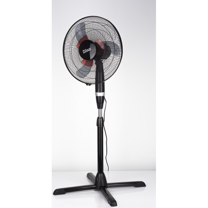 Ventilator cu picior Zilan ZLN-2331, Diametru 40cm , Putere 60 W, Palete duble, Unghi inclinare reglabil, 3 trepte de viteza