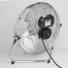 Ventilator inox cu suport Zilan ZLN-2348, Putere 50 W, Diametru 36 cm, 3 trepte ventilare, Unghi de inclinare reglabil