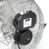 Ventilator inox cu suport Zilan ZLN-2348, Putere 50 W, Diametru 36 cm, 3 trepte ventilare, Unghi de inclinare reglabil