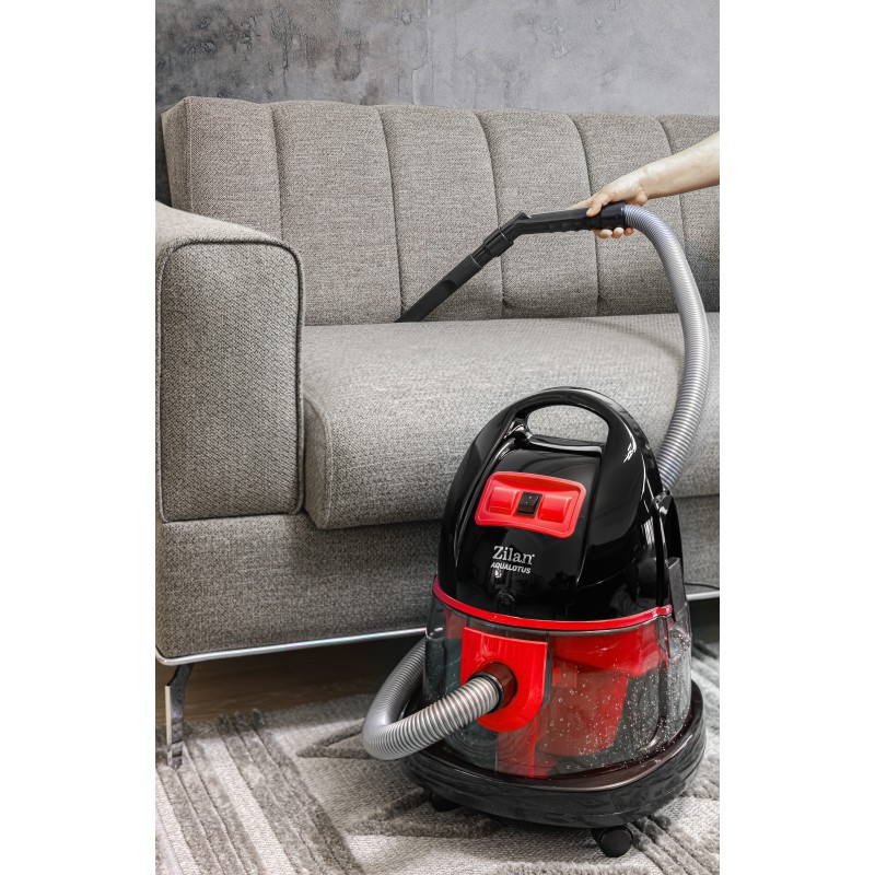 Aspirator ZILAN ZLN-8945 Rosu cu filtrare prin apa si uscata,2000W