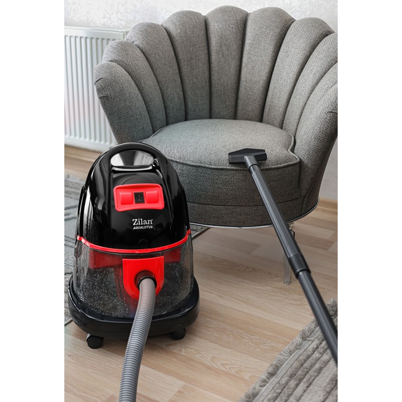 Aspirator ZILAN ZLN-8945 Rosu cu filtrare prin apa si uscata,2000W