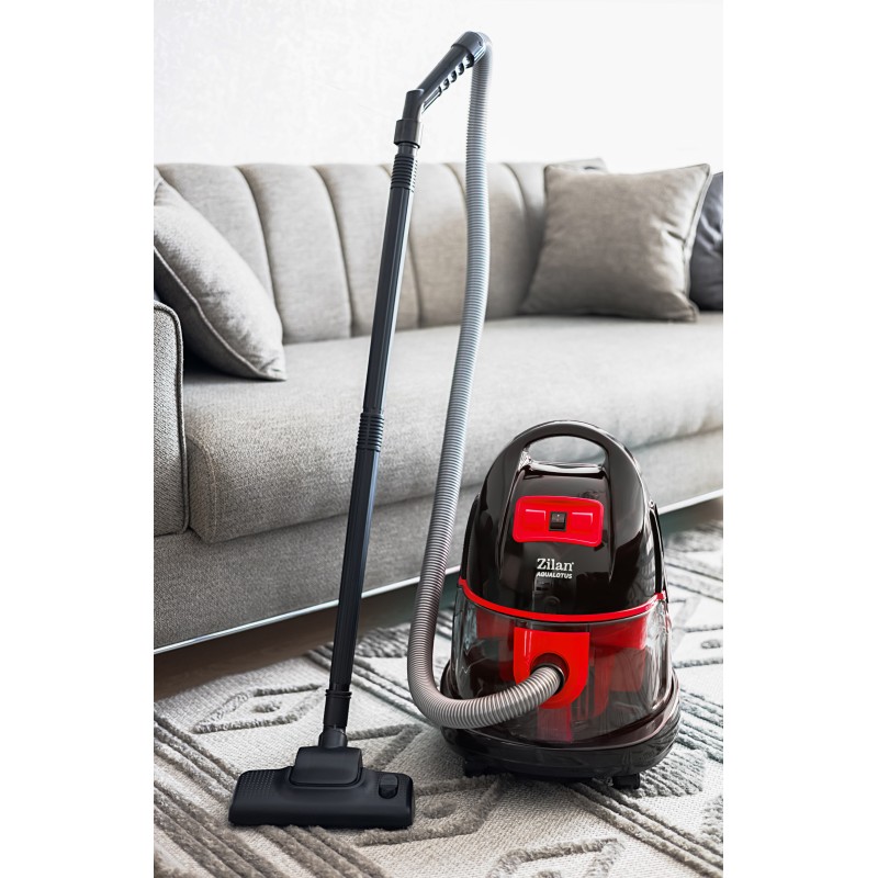 Aspirator ZILAN ZLN-8945 Rosu cu filtrare prin apa si uscata,2000W