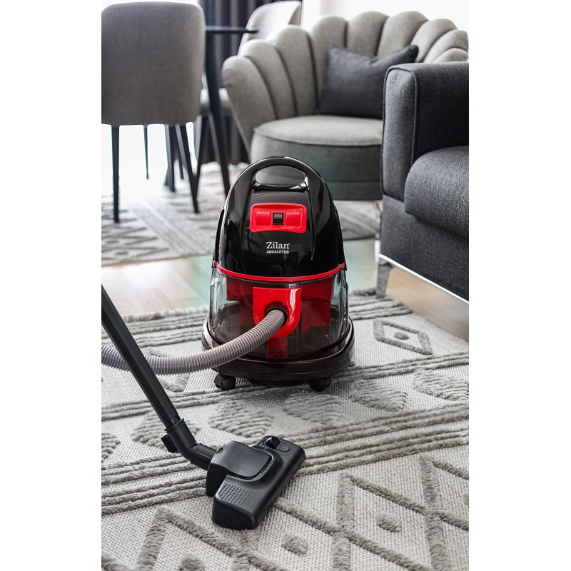 Aspirator ZILAN ZLN-8945 Rosu cu filtrare prin apa si uscata,2000W