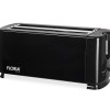 Prajitor paine dublu FLORIA ZLN-2706, Negru Putere 1300W, 2 fante, 4 felii,