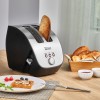 Prajitor de Paine ZILAN ZLN-2690,negru/inox 1000W, 6 nivele de rumenire